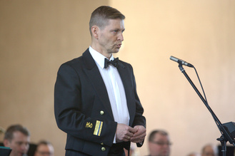 Solistina musiikkimajuri Juha Ketola.